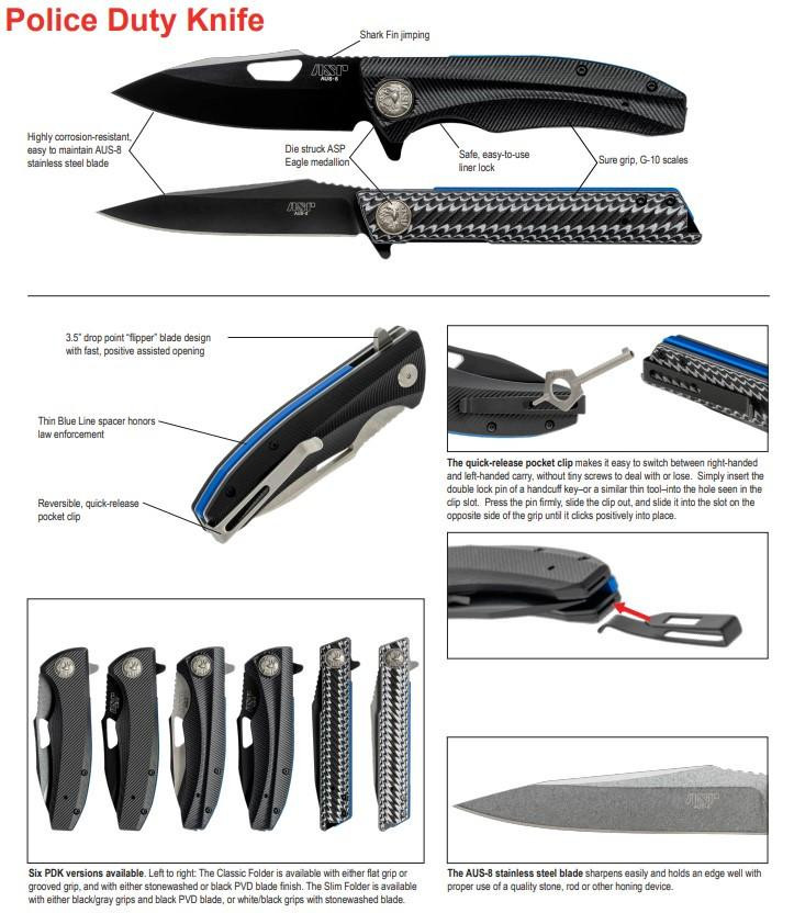 ASP Products No Evil Special Edition Police Classic Folding Duty