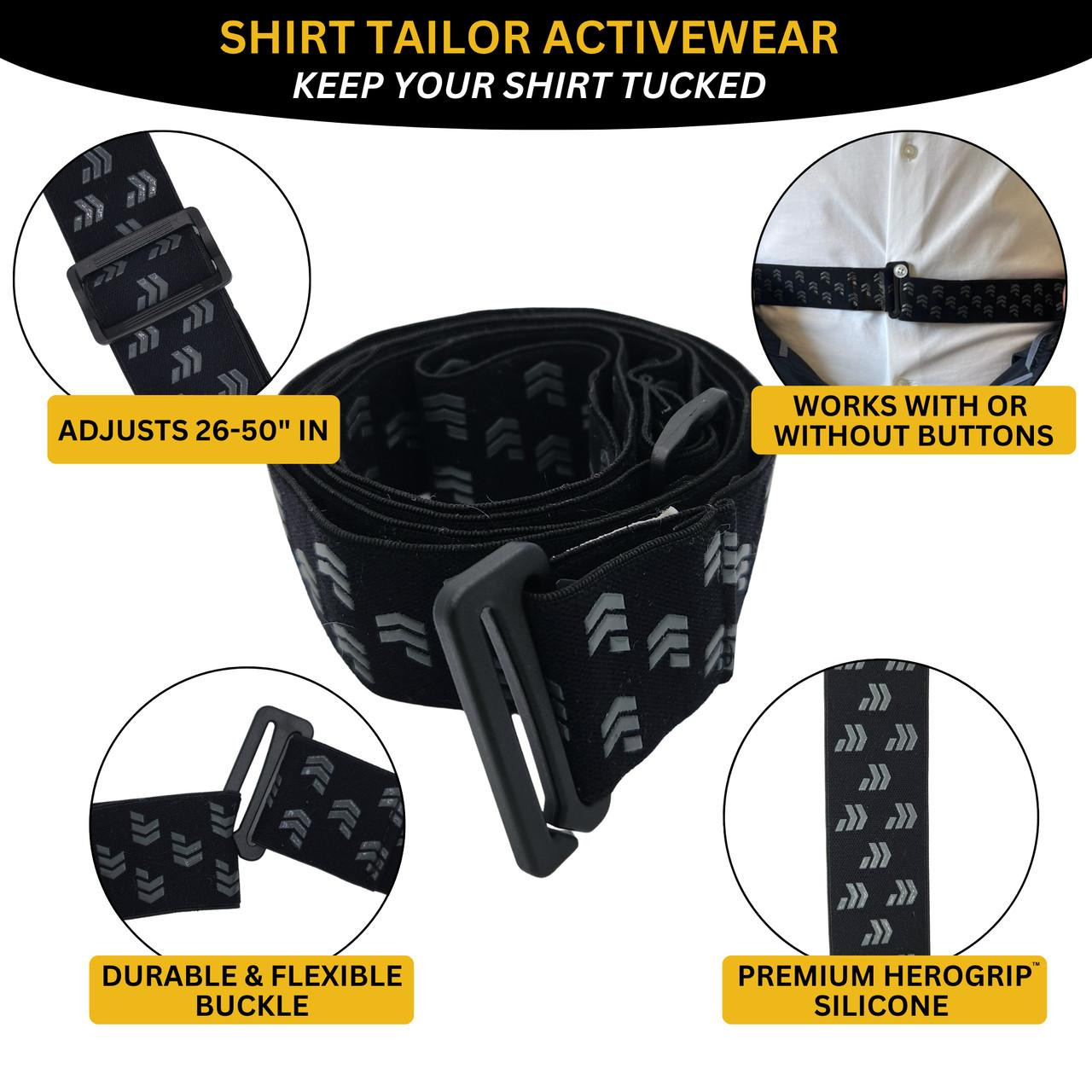 Hero's Pride Shirt Tailor Activewear - Premium Shirt Stay Belt - 9075