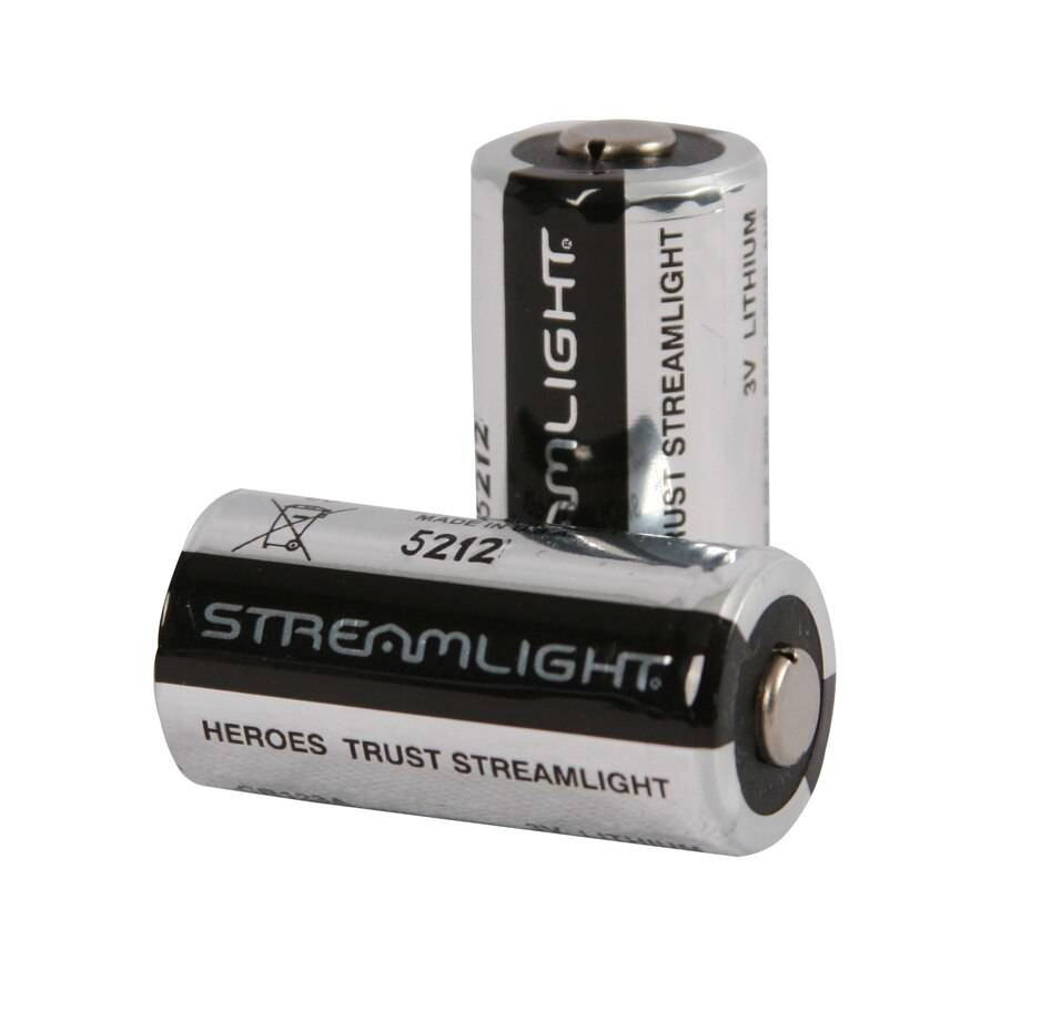 Streamlight 3V CR123 Lithium Batteries - 2 Pack