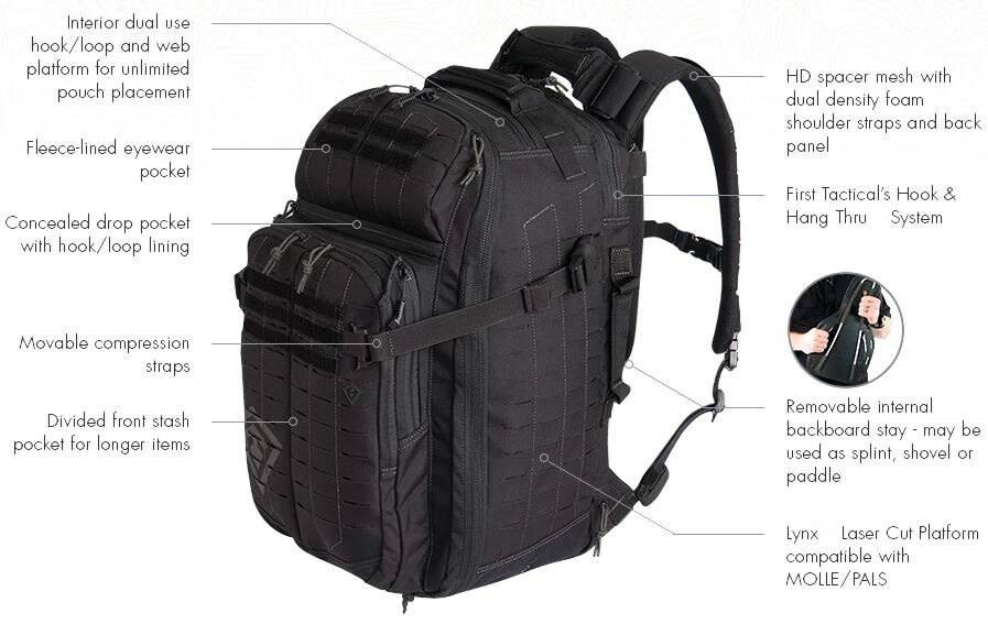 First Tactical TacTix 1 Day Plus Backpack 180021