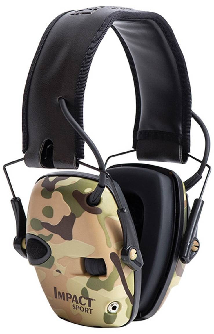 Cuffie Protettive Howard Leight Impact Sport - Amplificazione Suoni Ambientali, NRR 22 DB