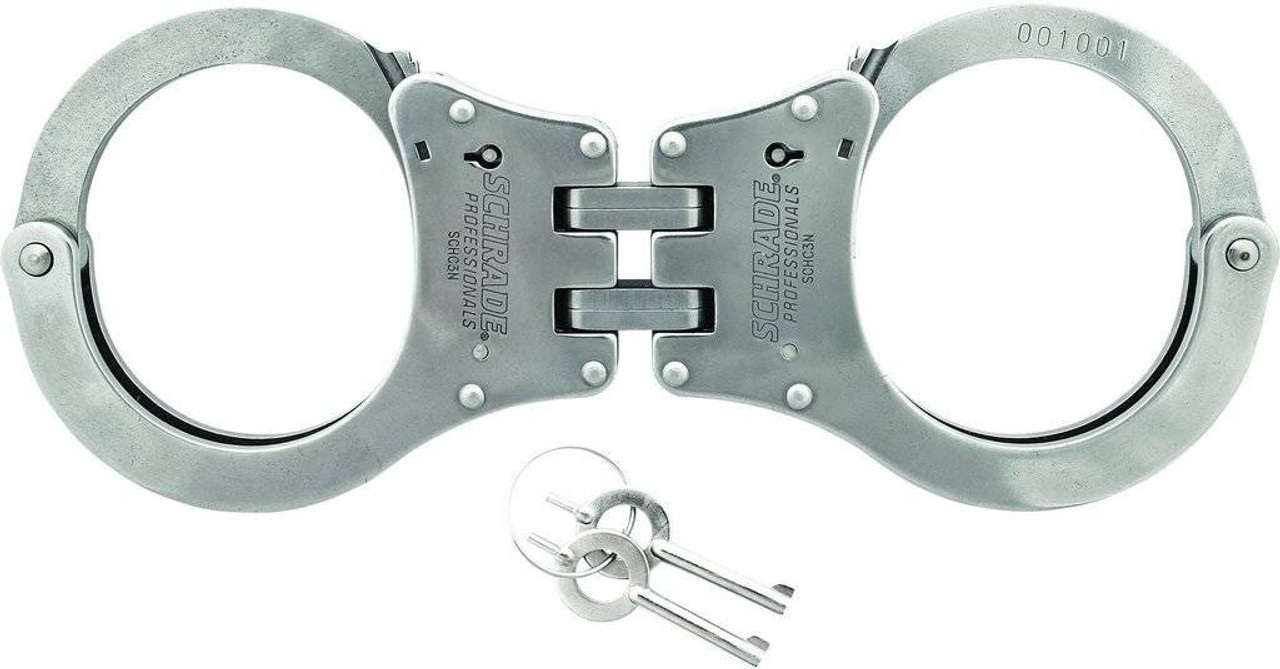 Schrade Professionals Nij Approved Hinged Handcuffs Closeout 