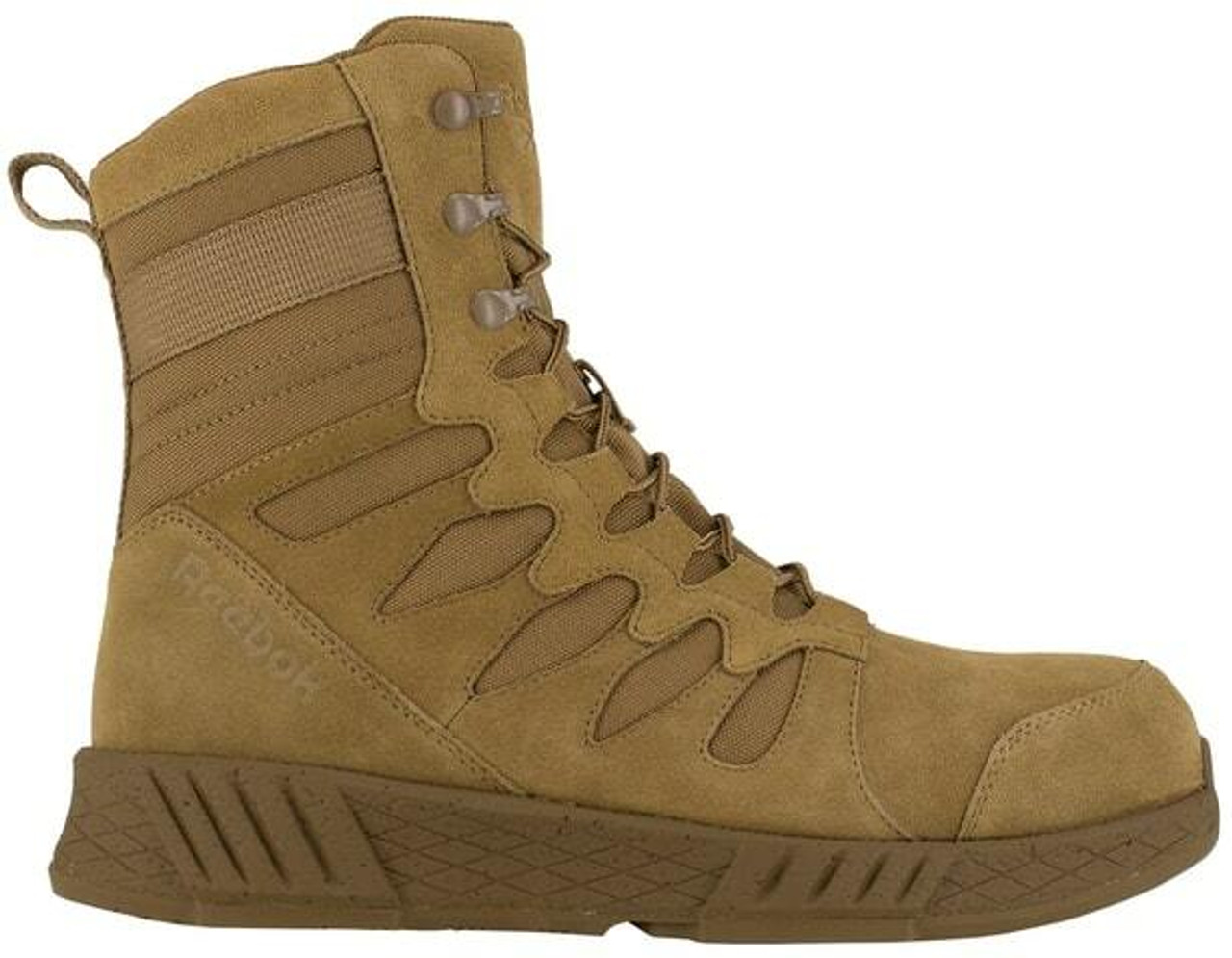 Reebok Mens 8 Floatride Energy Coyote Tactical Boot With Side Zipper Rb4360 5071