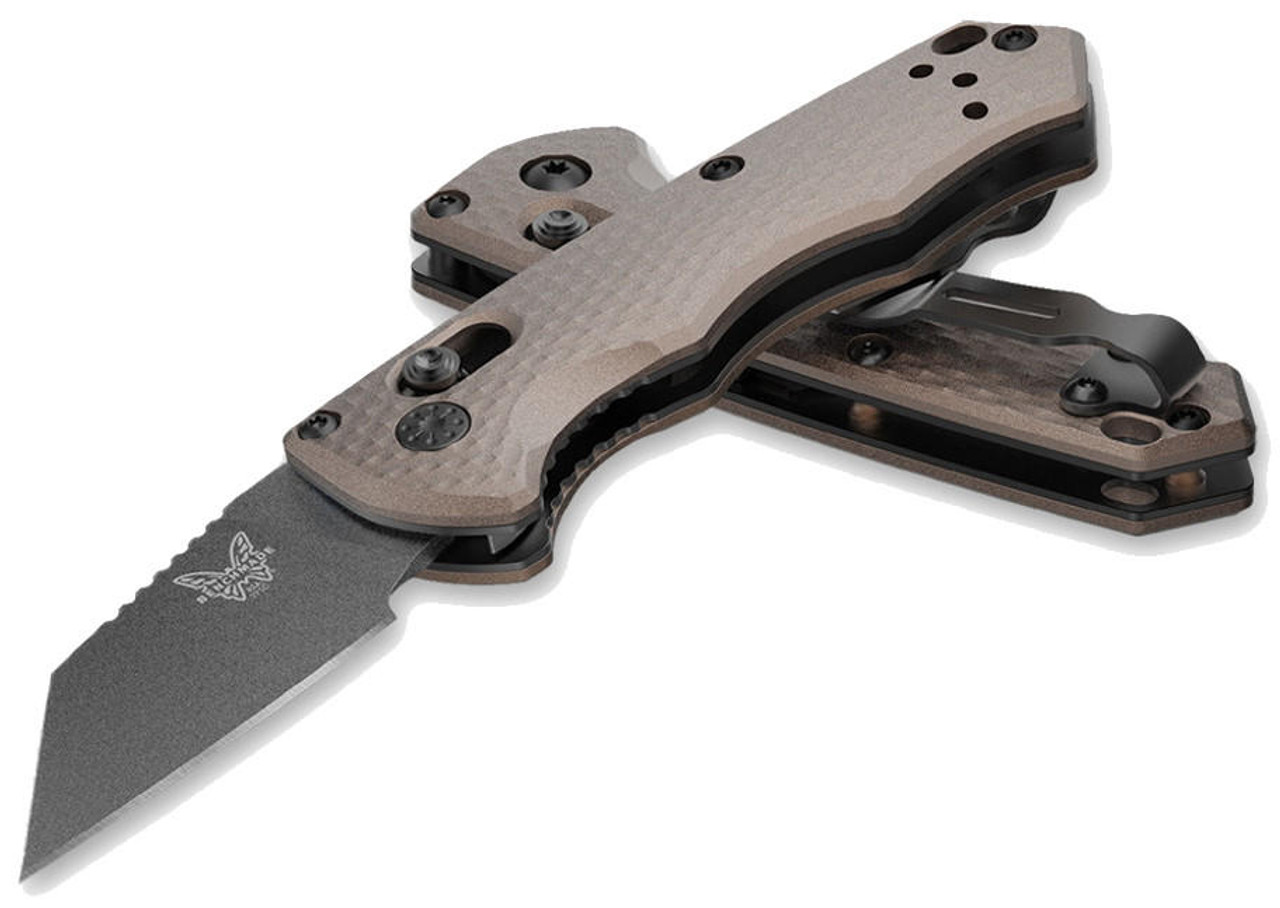Benchmade 2950BK1 Burnt Bronze Partial Immunity Wharncliffe Tactical