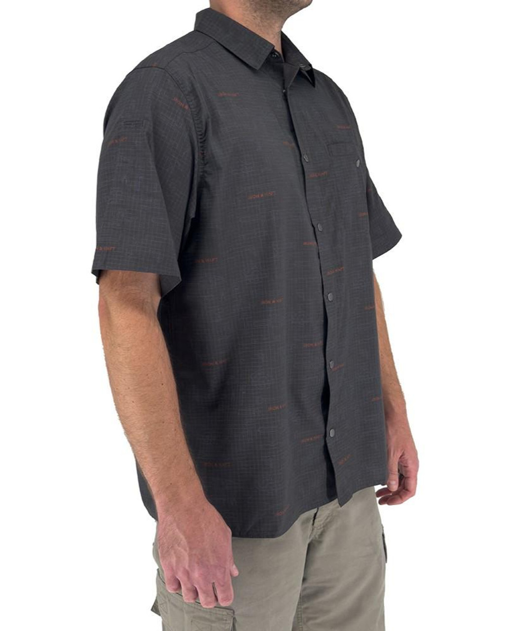 【BAON】[unisex] Hipom Nylon Over Short Sleeve Shirt huk-woven-shirts-s-volcanic-