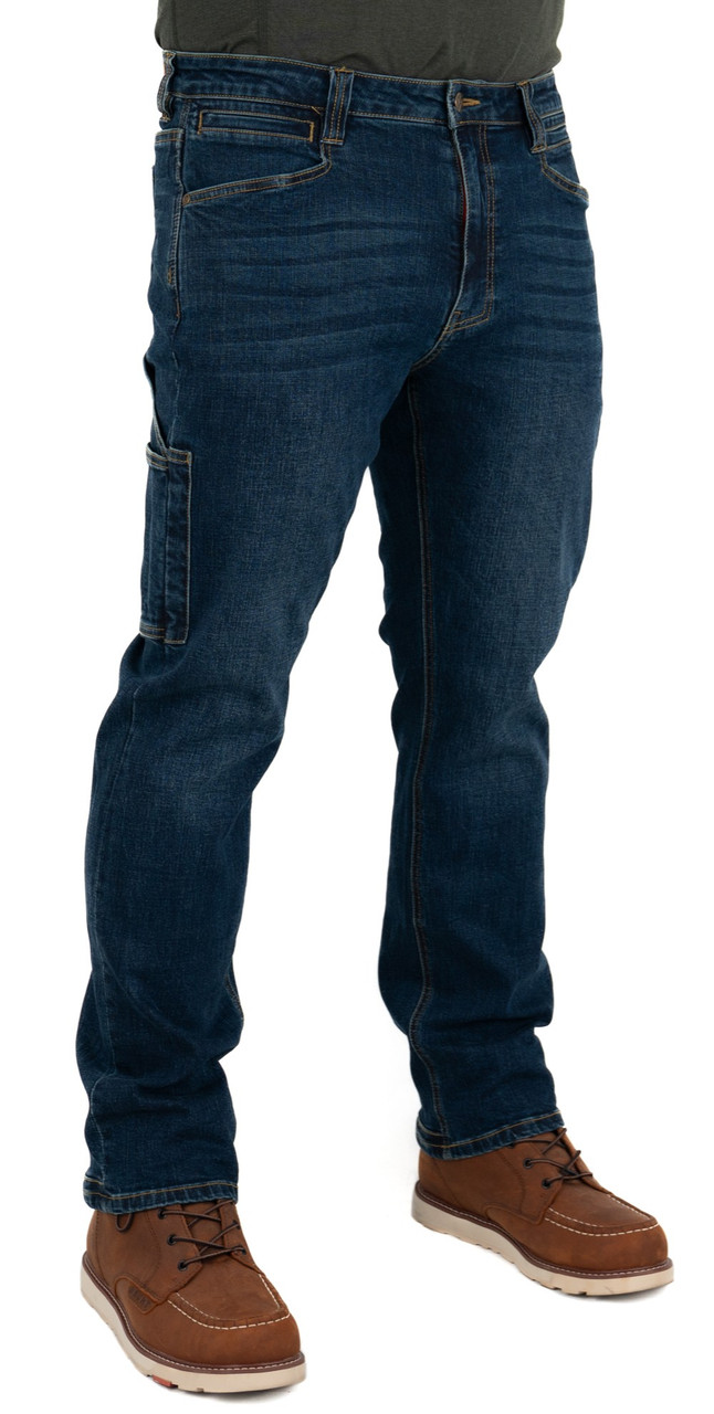 Iron & Haft Men's Journeyman Stretch Denim Durable Work Jeans