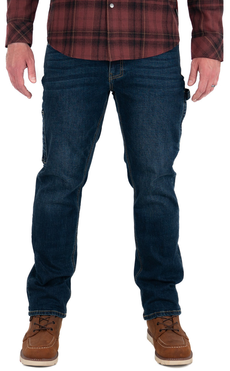 Iron & Haft Men's Journeyman Stretch Denim Durable Work Jeans