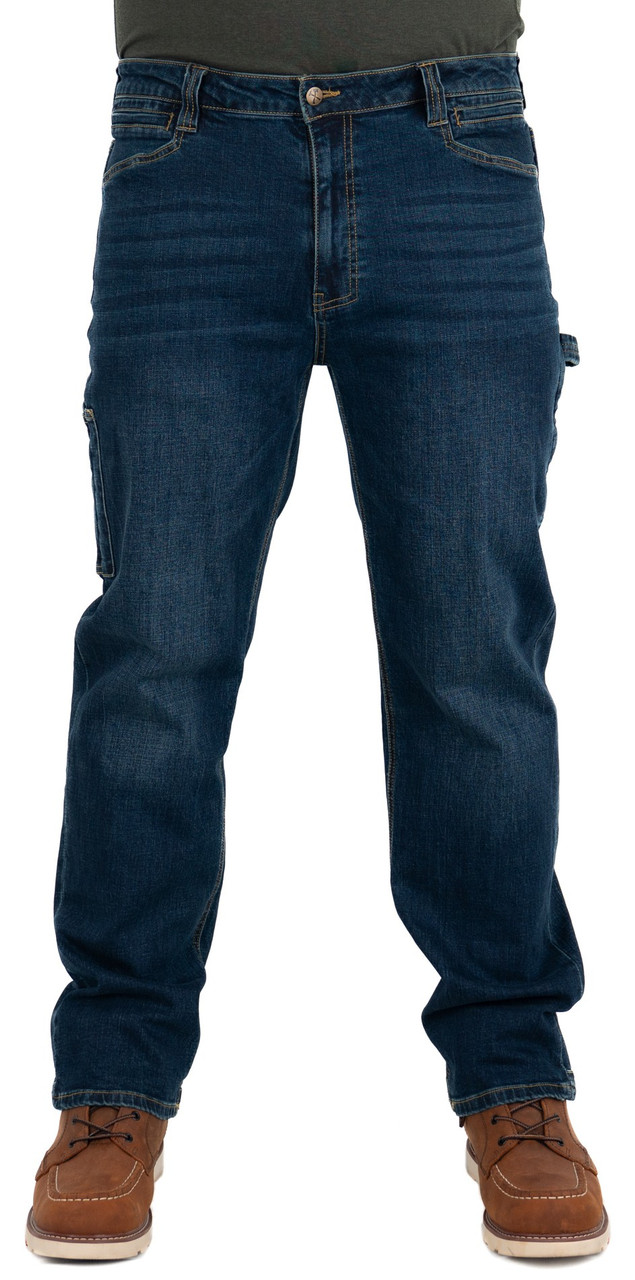 Iron & Haft Men's Journeyman Stretch Denim Durable Work Jeans