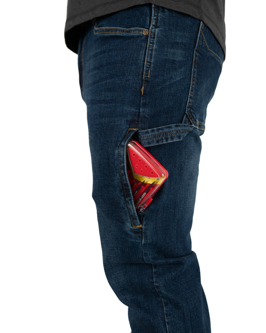 Iron & Haft Men's Journeyman Stretch Denim Durable Work Jeans