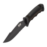 SOG SEAL Strike Black TiNi Fixed Blade Knife with Deluxe Sheath SS1003-CP 729857002516
