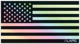 LA Police Gear Large Holographic Flag 5.7 x 3 Sticker HOLO-FLAGSTICKER