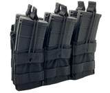 Shellback Tactical Triple Stacker Open Top M4 Magazine Pouch - SBT-3300 - Black - Only 27.99 - |LA Police Gear|
