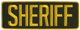 Hero's Pride Sheriff Back Patch - Gold OD Green - LA Police Gear
