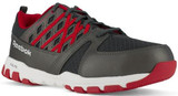 Reebok Men's Athletic Grey with Red Trim Sublite Work Shoe 
