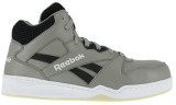 side of Reebok Men's Grey and Black BB4500 High Top Work Sneakers