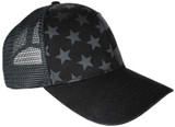 LA Police Gear Screen Printed Blackout Flag Trucker Hat