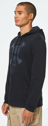 side view of Skull Pull Over Hoodie on model