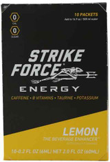 Strike Force Energy Lemon Flavor 10 Count Box SFE-10-LE 863976000296