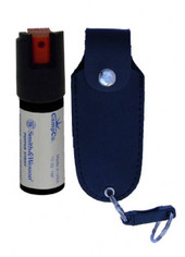 Smith and Wesson 1/2 oz Pepper Spray in Leather Holster 1203-SW Thumbnail Image