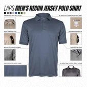LA Police Gear Men's Recon Jersey Polo Shirt Infographic Thumbnail Image