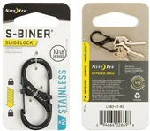 Nite Ize S-Biner SlideLock Stainless Steel #2 - Black Thumbnail Image