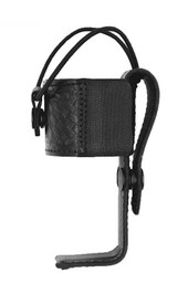 Aker Model 588U Universal Radio Holder black bw side profile Thumbnail Image