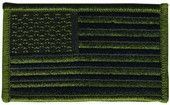 Heros Pride OD Green US Flag Patch 0040