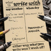 Rite in the Rain Memo Book 3.5x5 - 954  writing example  Thumbnail Image