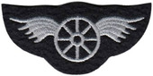 Heros Pride Silver Wheel with Wings Patch 5349 - LA Police Gear Thumbnail Image