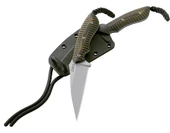 S.P.E.W. Plain Edge Fixed Blade Knife with sheath underneath Thumbnail Image