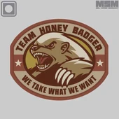 Mil-Spec Monkey Honey Badger PVC Patch HONEYBADGERPVC Thumbnail Image