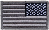 LA Police Gear Embroidered Reversed US Flag Patch PATCH-EMB-FLAG-REV Thumbnail Image