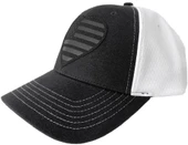 LA Police Gear Subdued Leather Heart Flag Patch Hat SUBLHFPH Thumbnail Image