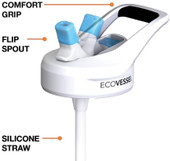 Eco Vessel The Summit 24 oz Stainless Steel Insulated Straw Water Bottle SUMT24 Thumbnail Image