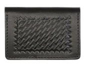 Aker Model 596 Double Window I.D. Case basketweave Thumbnail Image