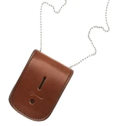 Aker Model 597 Reversible Badge & I.D. Holder tan closed Thumbnail Image