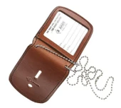 Aker Model 597 Reversible Badge & I.D. Holder tan open Thumbnail Image