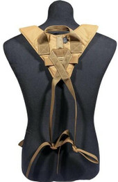Tactical Tailor Coyote Fight Light 4-Point Battle Belt Harness straps over back view  Thumbnail Image