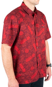 LA Police Gear Fire Tactical Tiki™ Short Sleeve Button Up Shirt  SSBU-FIRE  Thumbnail Image