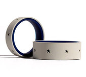 QALO Folds of Honor Women's Grey/Blue Stars Forever Strata Ring  QS9-FFHFGB  Thumbnail Image
