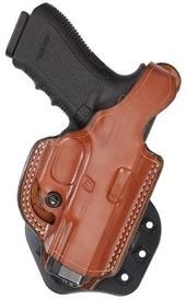 Aker FlatSider XR-17 Plain Tan Paddle Holster - Glock 19, 23 - Left Hand  H268TPLUGL1923 666406064130 Thumbnail Image