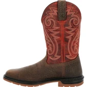 Rocky RKW0385 Worksmart Men's Dark Brown 11" Composite Toe Waterproof Western Boot  RKW0385  Thumbnail Image