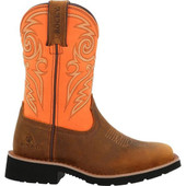 Rocky RKW0463C Kid's 9" Brown and Orange Western Boot  RKW0463C  Thumbnail Image