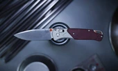 Benchmade 535-09 Ash Grey/Redstone Bugout Drop Point Folding Knife  535-09 610953212339 Thumbnail Image