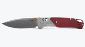 Benchmade 535-09 Ash Grey/Redstone Bugout Drop Point Folding Knife  535-09 610953212339 Thumbnail Image