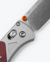 Benchmade 535-09 Ash Grey/Redstone Bugout Drop Point Folding Knife  535-09 610953212339 Thumbnail Image