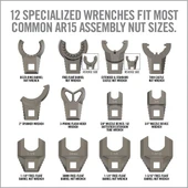 Real Avid Master-Fit 13-Piece AR15 Crowfoot Wrench Set  RAV-AVMF13WS 813119013805 Thumbnail Image