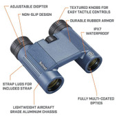 Bushnell 10x25 H2O Waterproof Folding Rood Prism Binocular  130105R 029757007674 Thumbnail Image