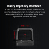 Osight C Open Reflex Optic with Replaceable Side-Loading Battery