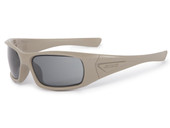 ESS 5B Sunglasses, ESS-EE9006, beige sporty sunglasses with gray mirrored lenses and branded accents. Thumbnail Image